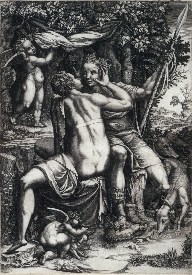 Giorgio Ghisi, Italian - Venus and Adonis - Google Art Project