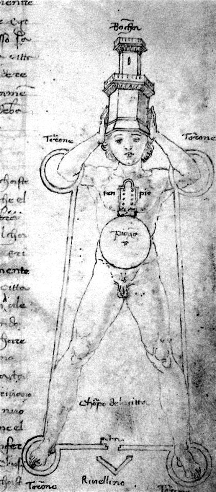 Giorgio Martini, Francesco di - Illustration from the Trattato di architettura - c. 1470