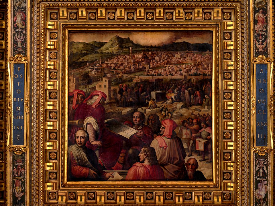 Giorgio Vasari - Arnolfo shows the plan to enlarge Florence - Google Art Project