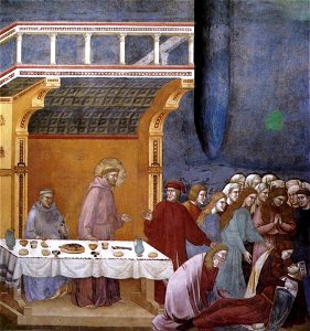 Giotto di Bondone - Legend of St Francis - 16. Death of the Knight of Celano - WGA09140