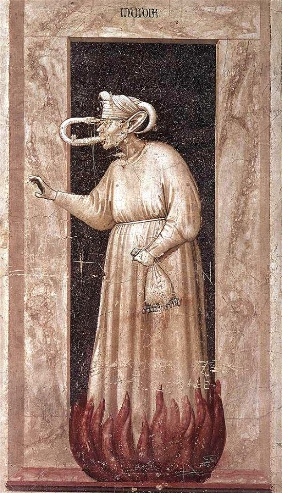 Giotto di Bondone - No. 48 The Seven Vices - Envy - WGA09275