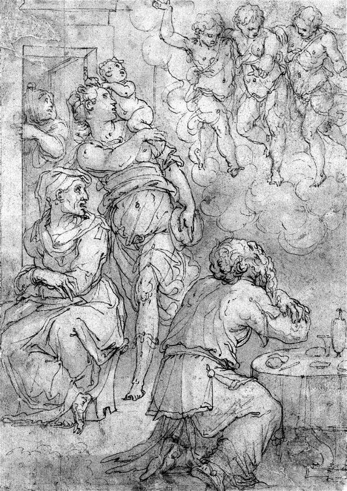 Giorgio Vasari - Abraham and the Three Angels - WGA24298