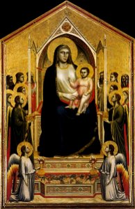 Giotto di Bondone - Ognissanti Madonna (Madonna in Maestà) - WGA09331