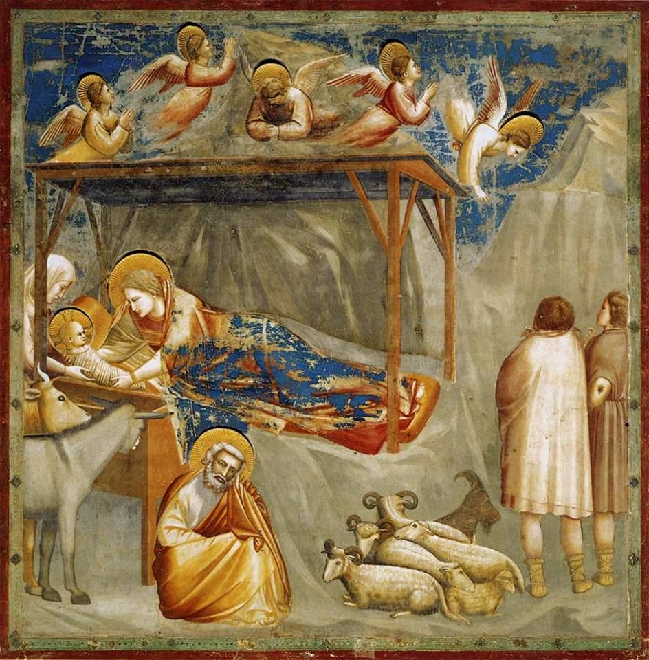 Giotto di Bondone - No. 17 Scenes from the Life of Christ - 1. Nativity - Birth of Jesus - WGA09193