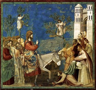 Giotto di Bondone - No. 26 Scenes from the Life of Christ - 10. Entry into Jerusalem - WGA09206
