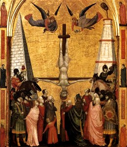 Giotto di Bondone - The Stefaneschi Triptych - Martyrdom of Peter - WGA09352