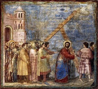 Giotto di Bondone - No. 34 Scenes from the Life of Christ - 18. Road to Calvary - WGA09220. Free illustration for personal and commercial use.