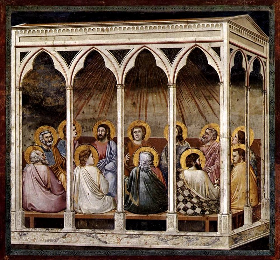 Giotto di Bondone - No. 39 Scenes from the Life of Christ - 23. Pentecost - WGA09227