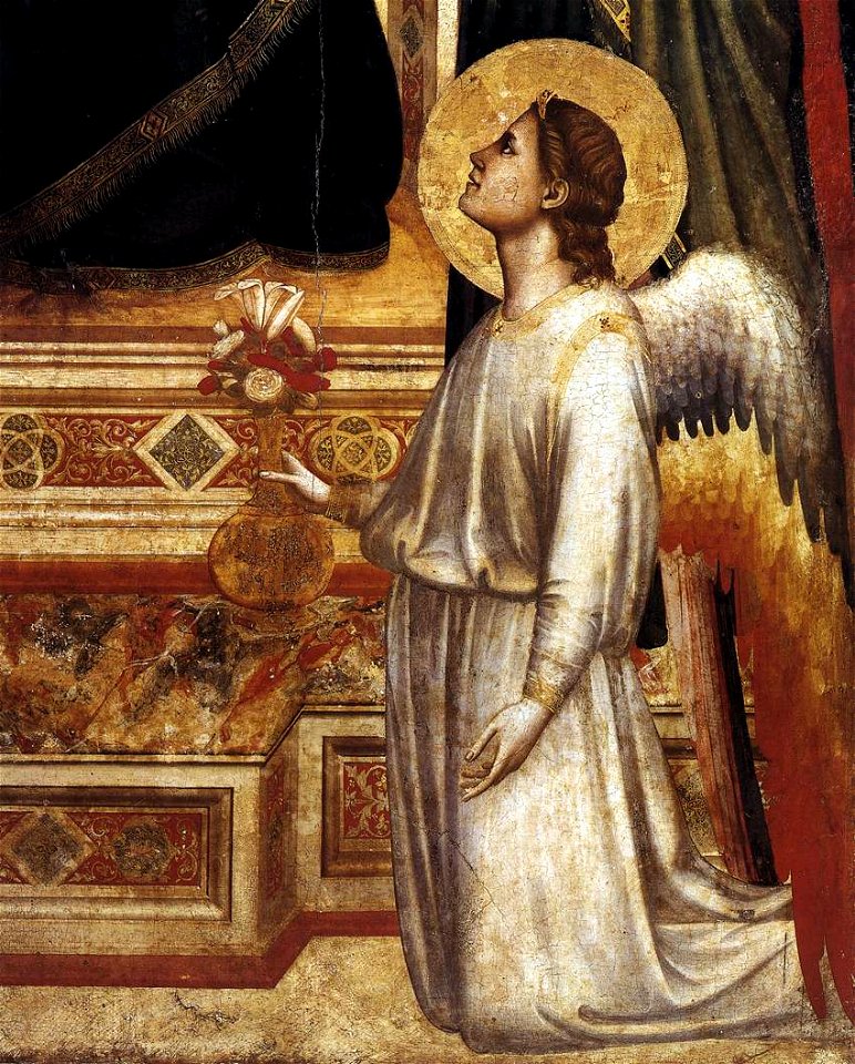 Giotto di Bondone - Ognissanti Madonna (detail) - WGA09333