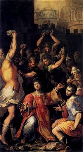Giorgio Vasari - Martyrdom of St Stephen - WGA24291. Free illustration for personal and commercial use.