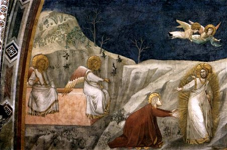 Giotto di Bondone - Scenes from the Life of Mary Magdalene - Noli me tangere - WGA09105