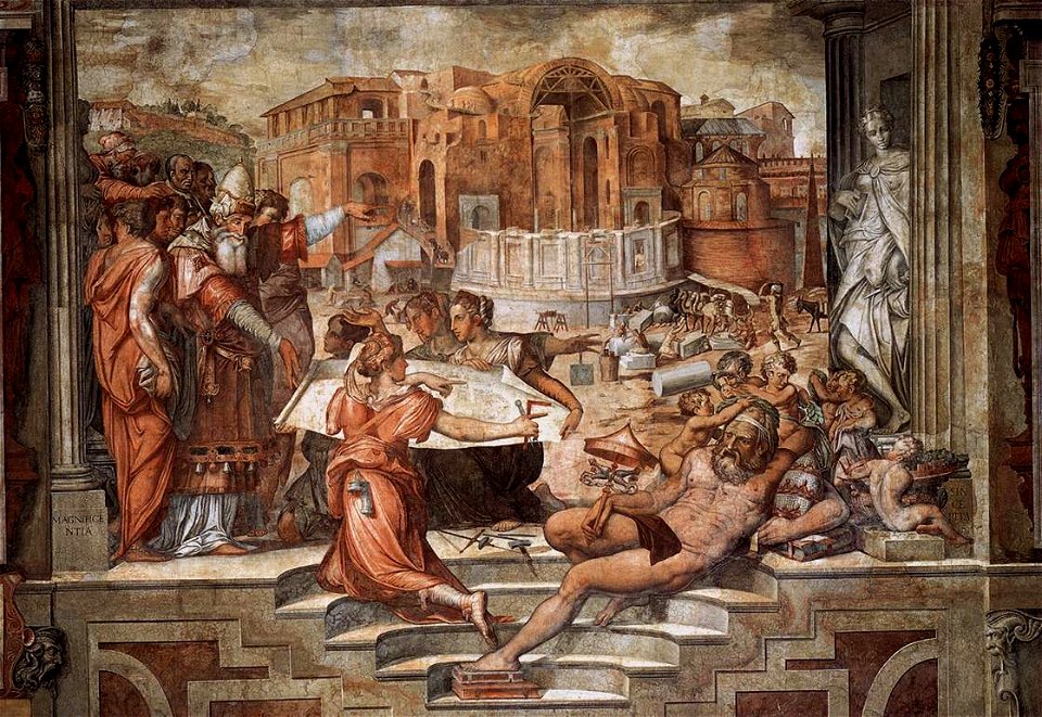 Giorgio Vasari - Paul III Farnese Directing the Continuance of St Peter's - WGA24304
