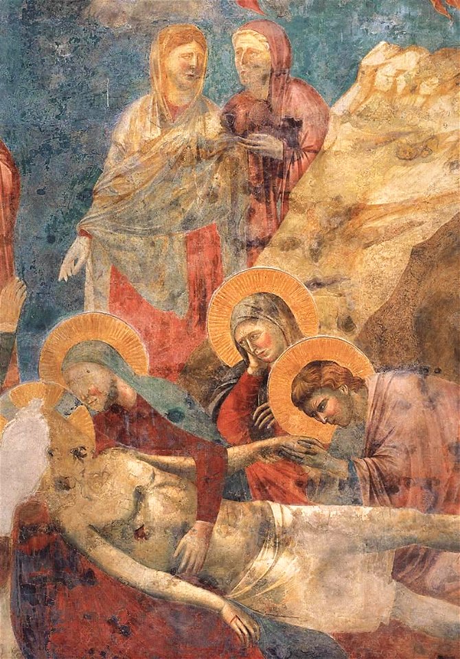 Giotto di Bondone - Scenes from the New Testament - Lamentation (detail) - WGA09161