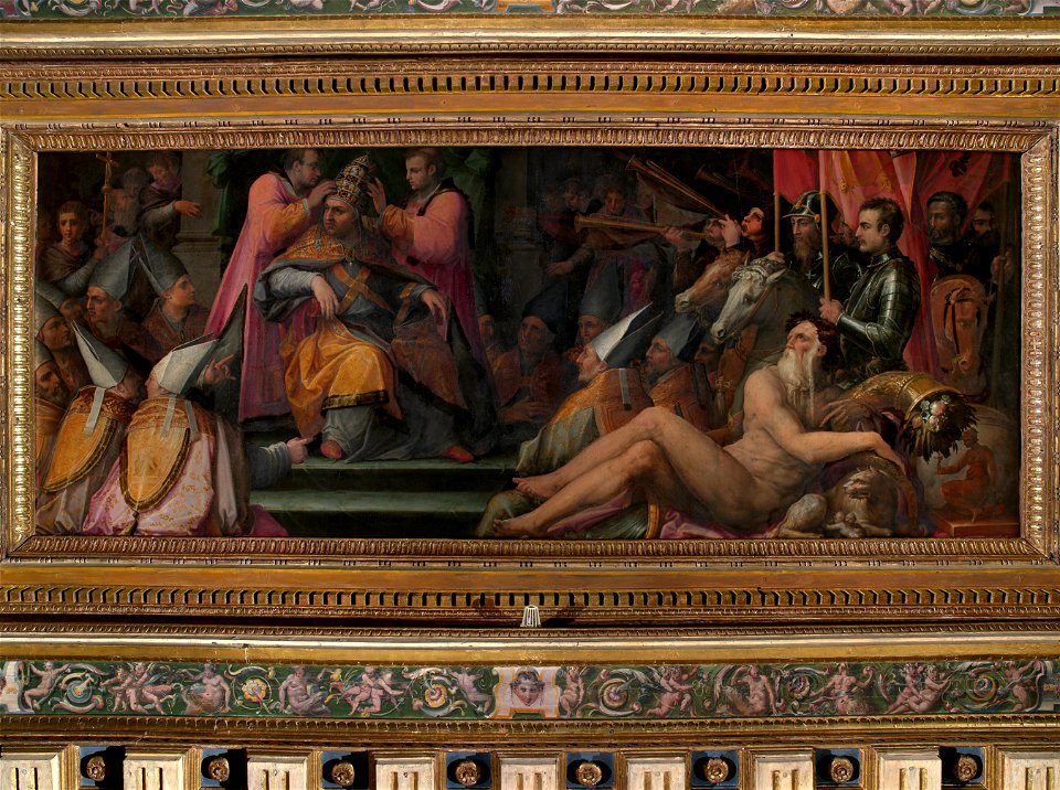 Giorgio Vasari - The election of Giovanni de' Medici to papacy - Google Art Project