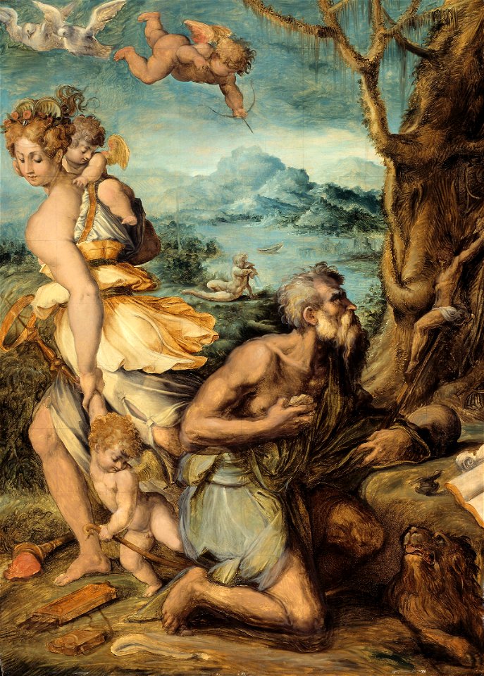 Giorgio Vasari - The Temptation of Saint Jerome - 1964.64 - Art Institute of Chicago