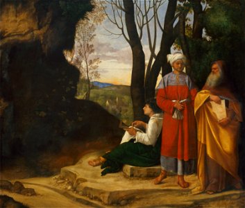 Giorgione - Three Philosophers - Google Art Project. Free illustration for personal and commercial use.