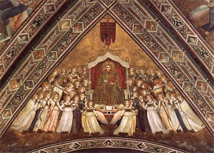 Giotto, Lower Church Assisi, Franciscan Allegories-St Francis in Glory 01