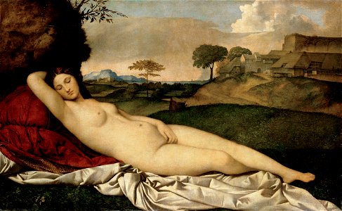Giorgione - Sleeping Venus - Google Art Project 2. Free illustration for personal and commercial use.