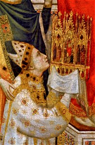 Giotto. The Stefaneschi Triptych (detail) Pinacoteca, Vatican.