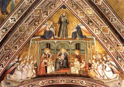 Giotto, Lower Church Assisi, Franciscan Allegories-Obedience 01