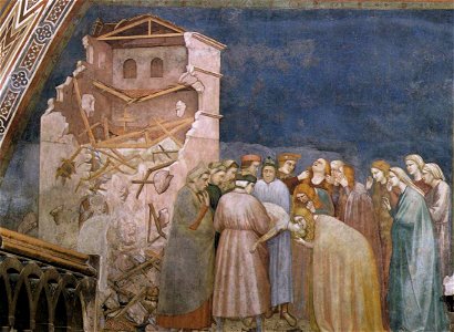 Giotto, Lower Church Assisi, The Death of the Boy in Sessa 01