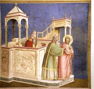 Giotto - The Expulsion of Joachim from the Temple - Scrovegni Chapel