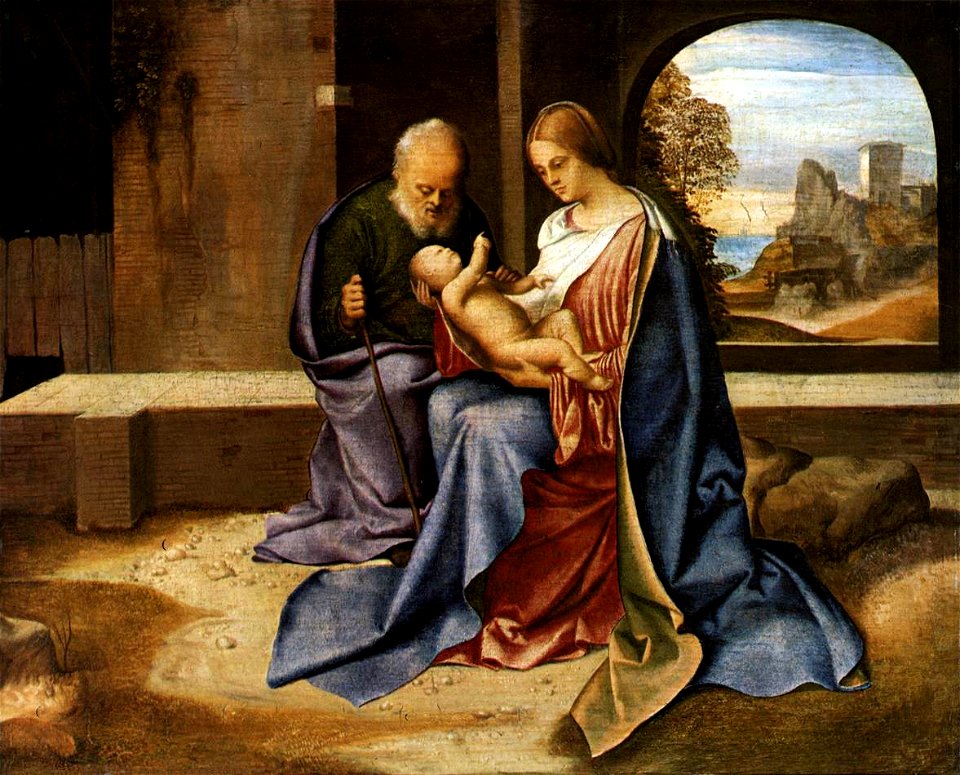 Giorgione, sacra famiglia