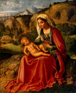 Giorgione, Virgin and Child in a Landscape