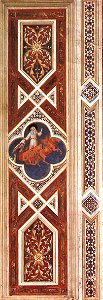Giotto di Bondone - Elijah on the Fire-cart (on the decorative band) - WGA09261