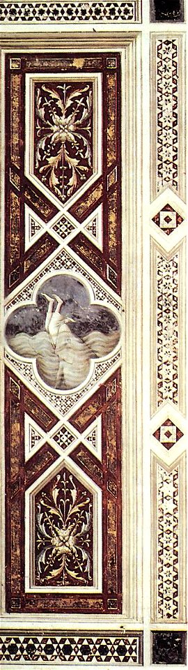 Giotto di Bondone - Jonah Swallowed up by the Whale (on the decorative band) - WGA09258