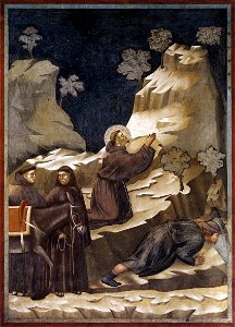 Giotto - Legend of St Francis - -14- - Miracle of the Spring2