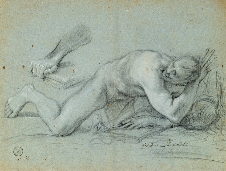 Giovanni Angelo Canini - Study for a Fallen Angel - Google Art Project
