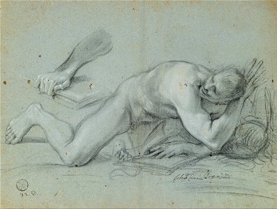Giovanni Angelo Canini - Study for a Fallen Angel - Google Art Project