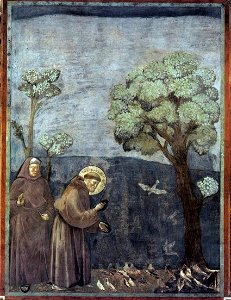 Giotto di Bondone - Legend of St Francis - 15. Sermon to the Birds - WGA09139