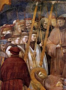 Giotto di Bondone - Legend of St Francis - 22. Verification of the Stigmata (detail) - WGA09149