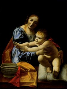 Giovanni Antonio Boltraffio - Virgin and Child - WGA2388. Free illustration for personal and commercial use.