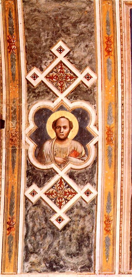 Giotto di Bondone - Decorative band with figure - WGA09264
