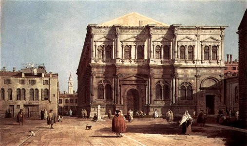 Giovanni Antonio Canal, il Canaletto - Campo San Rocco - WGA03908