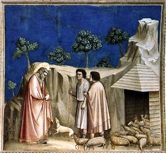 Giotto di Bondone - No. 2 Scenes from the Life of Joachim - 2. Joachim among the Shepherds - WGA09170