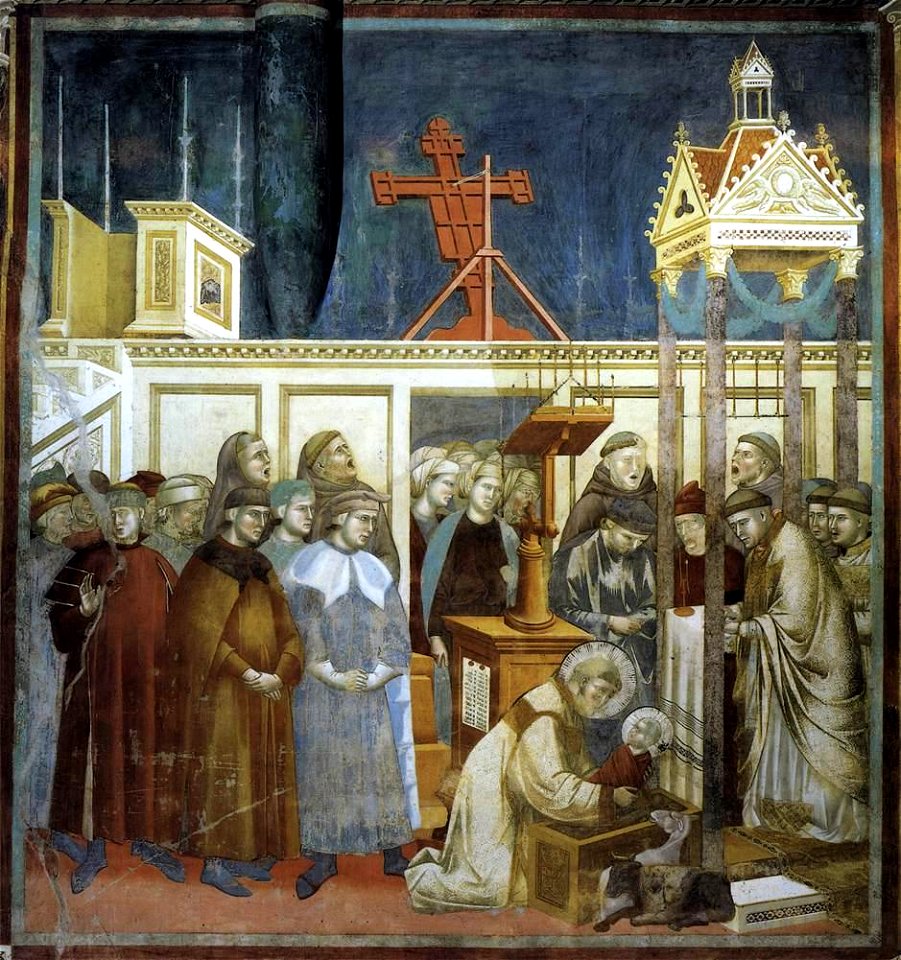 Giotto di Bondone - Legend of St Francis - 13. Institution of the Crib at Greccio - WGA09135