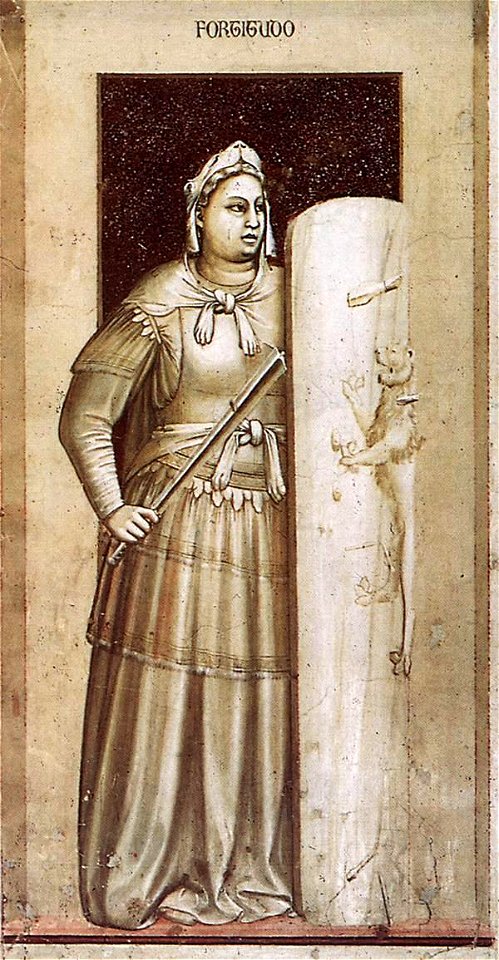 Giotto di Bondone - No. 41 The Seven Virtues - Fortitude - WGA09268