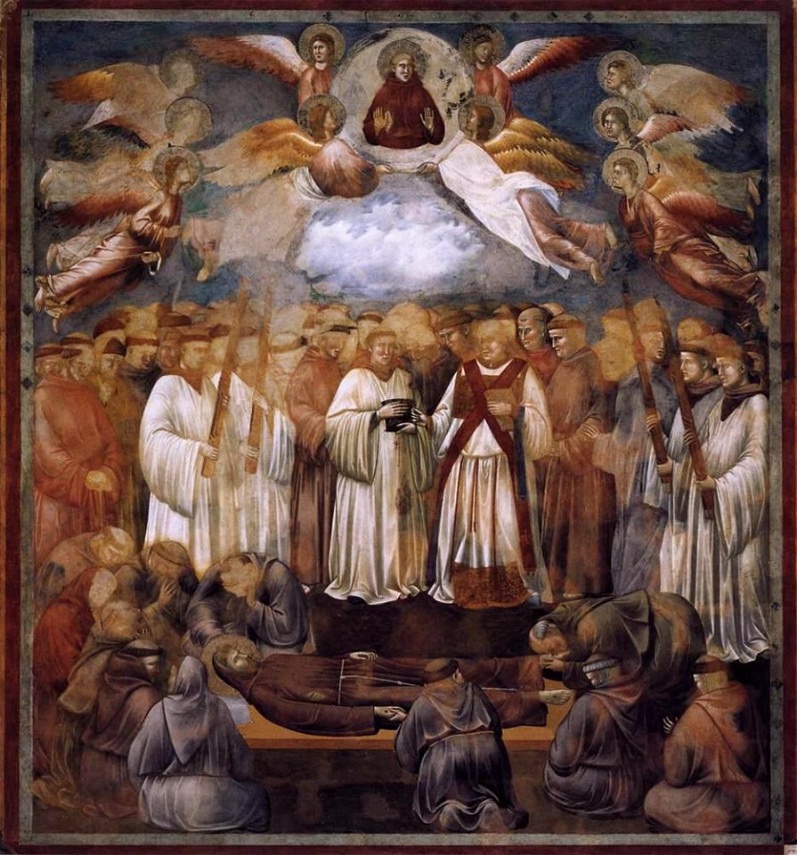 Giotto di Bondone - Legend of St Francis - 20. Death and Ascension of St Francis - WGA09146