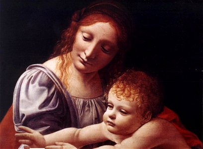 Giovanni Antonio Boltraffio - The Virgin and Child (detail) - WGA2389