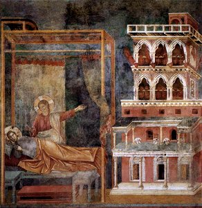 Giotto di Bondone - Legend of St Francis - 3. Dream of the Palace - WGA09120