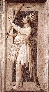 Giotto di Bondone - No. 53 The Seven Vices - Foolishness - WGA09280