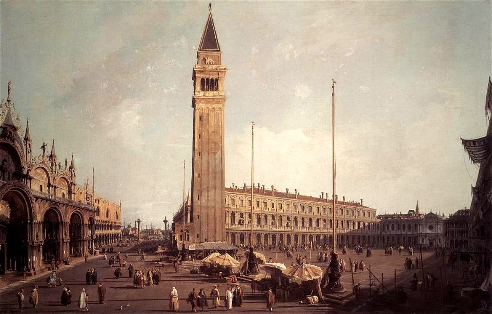 Giovanni Antonio Canal, il Canaletto - Piazza San Marco - Looking South-West - WGA03960