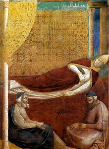 Giotto di Bondone - Legend of St Francis - 6. Dream of Innocent III (detail) - WGA09127