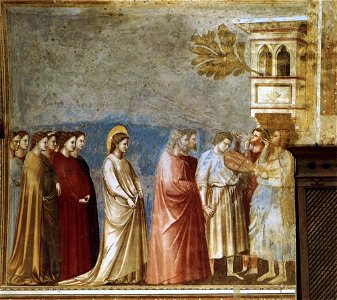 Giotto di Bondone - No. 12 Scenes from the Life of the Virgin - 6. Wedding Procession - WGA09184