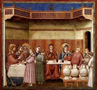 Giotto di Bondone - No. 24 Scenes from the Life of Christ - 8. Marriage at Cana - WGA09202