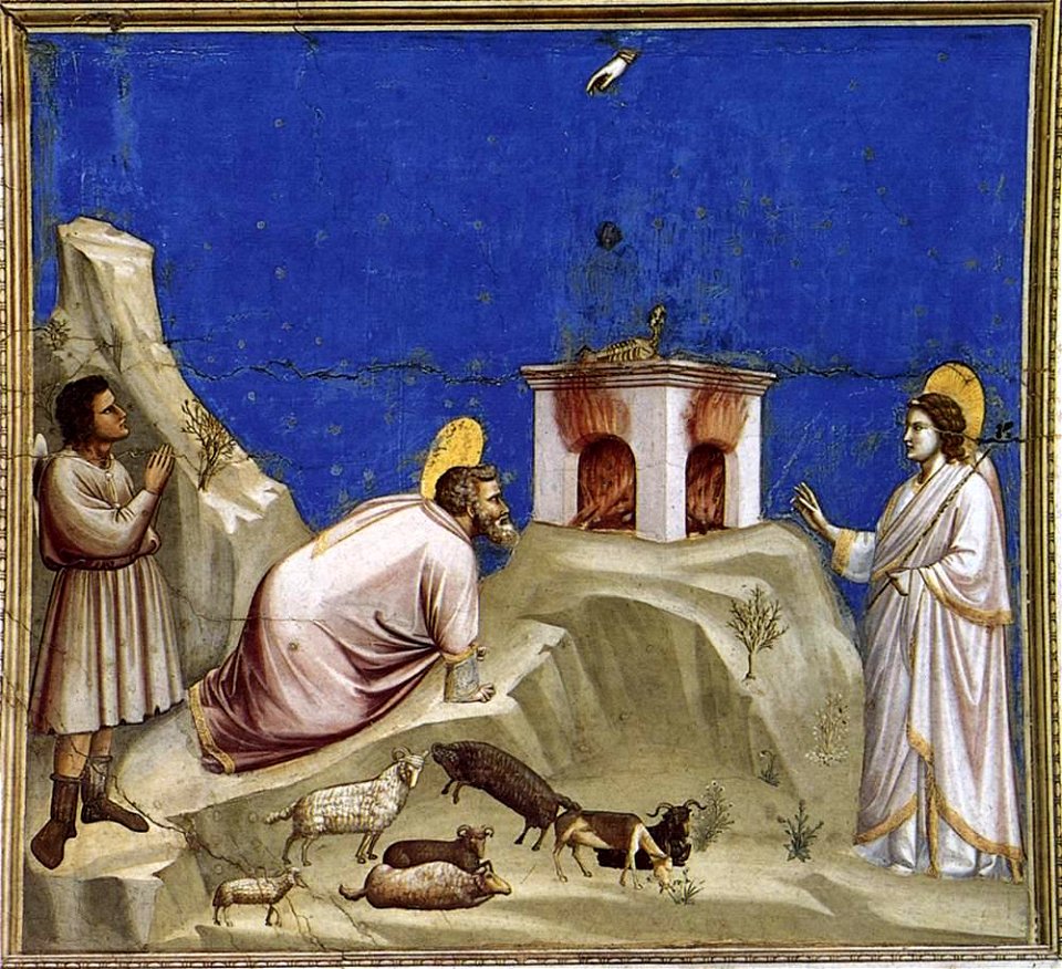Giotto di Bondone - No. 4 Scenes from the Life of Joachim - 4. Joachim's Sacrificial Offering - WGA09173